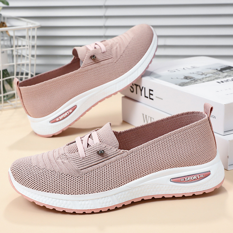 Running Gear Woman - Oversized vrijetijdsschoenen voor dames, ademende enkellaarsjes,