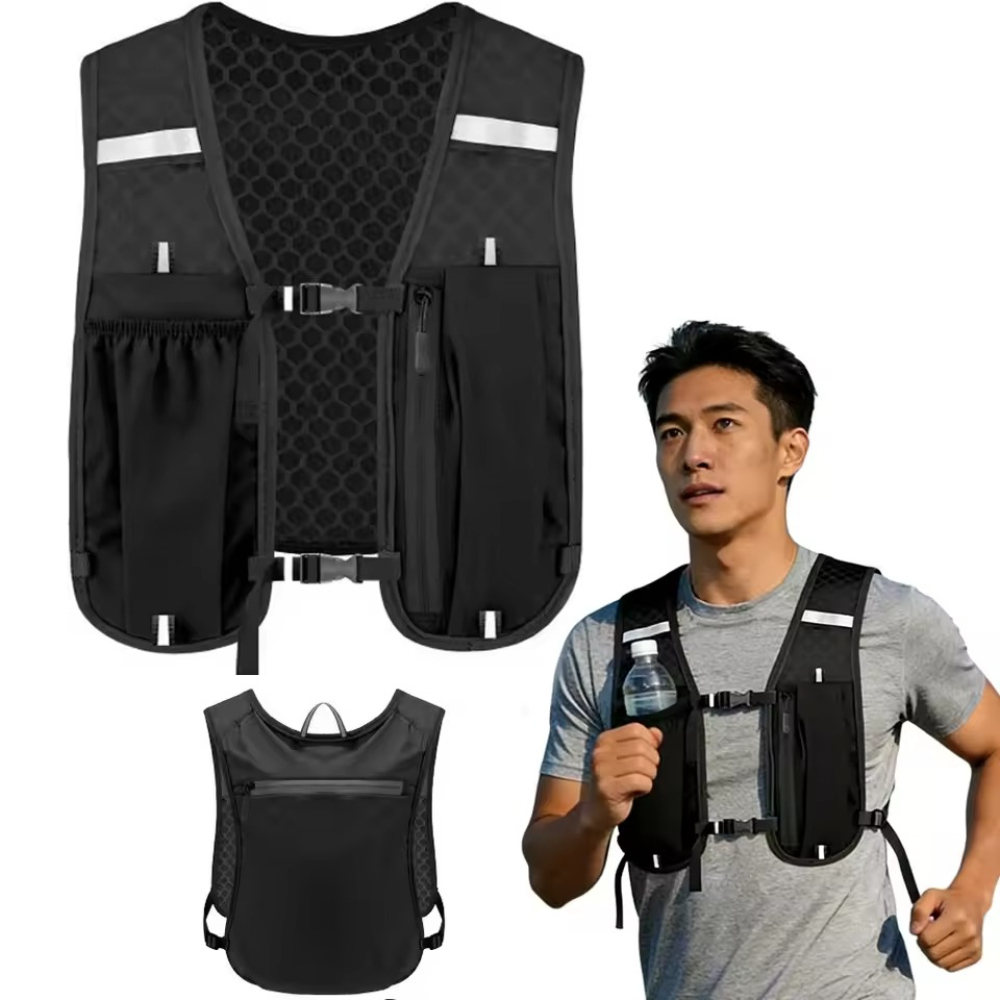 Running Hydration Vest - Hydratatievest voor dames en heren, waterafstotend,