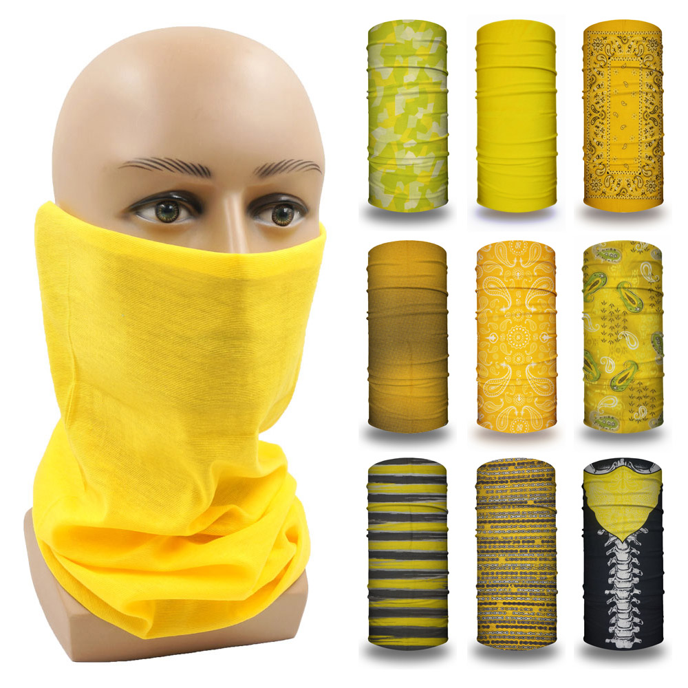 Running Gear Yellow - Gele Buis Outdoor Bandana Vrouwen Hardlopen