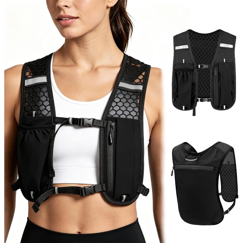 Running Hydration Vest - WOOJACK Hydratatie Hardloopvest Lichtgewicht Waterrugzak voor