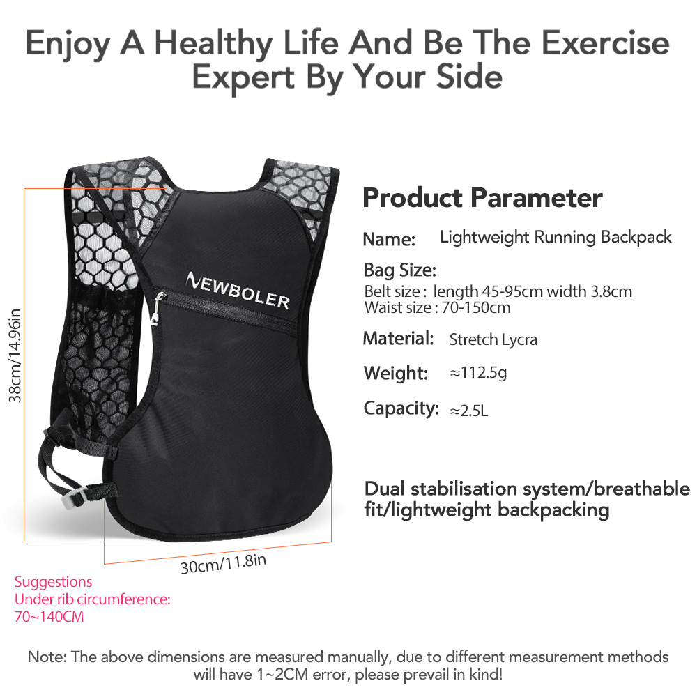 NEWBOLER Outdoor Trail Running - Running Hydration Vest recensie en prijs