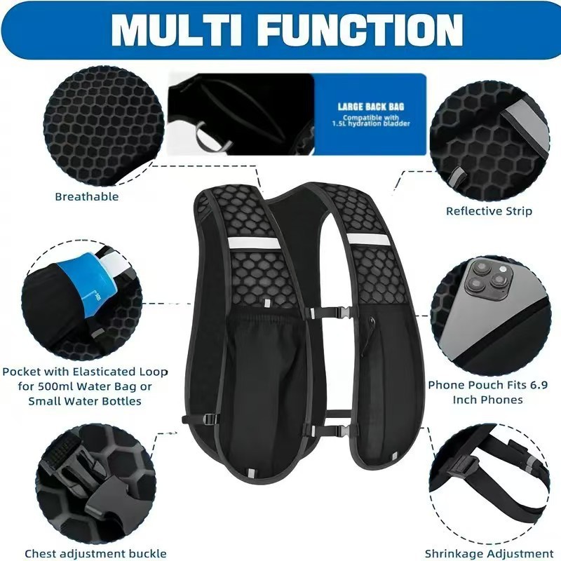 Hydratatievest voor dames en h - Running Hydration Vest recensie en prijs