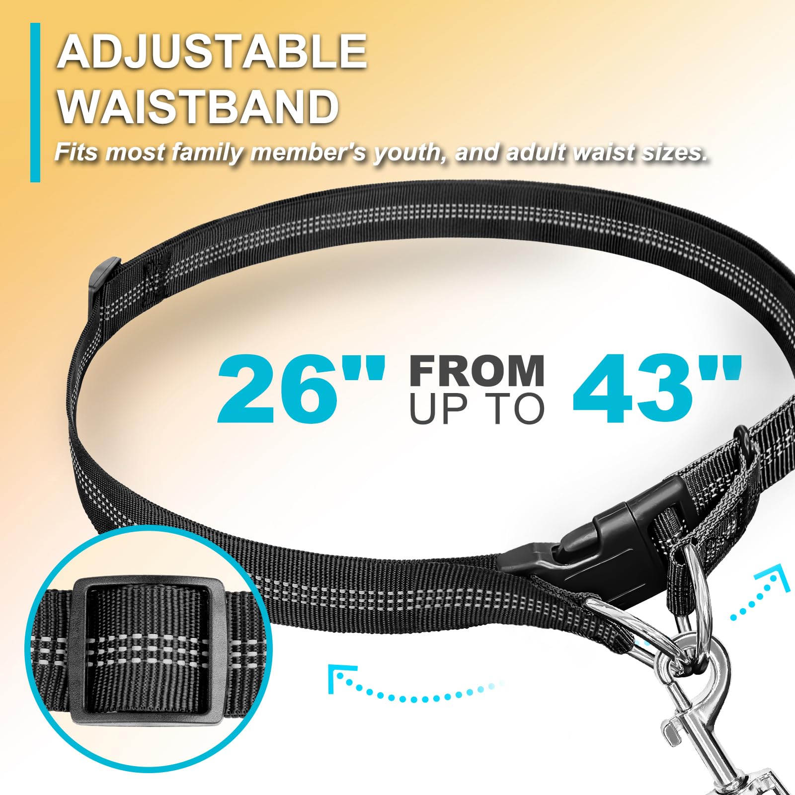 Dubbele elastische reflecteren - Running Gear Dog recensie en prijs