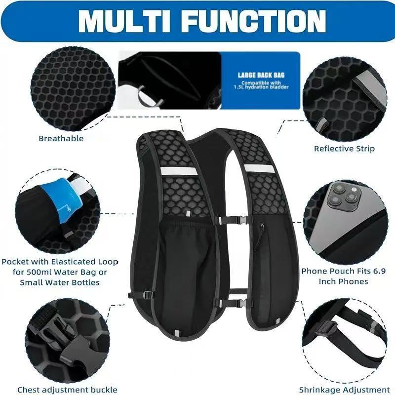 Unisex hardloopvest waterafsto - Running Hydration Vest recensie en prijs